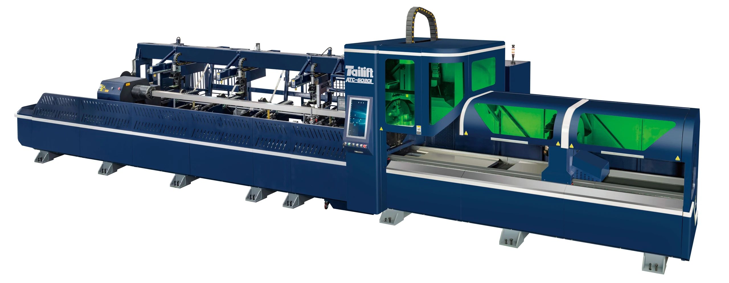 ATC 6020L three-chuck CNC fiber laser tube cutting machine in Ahmedabad, Gujarat